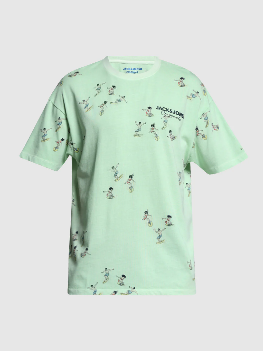 Green Printed Oversized T-shirt - Image 7