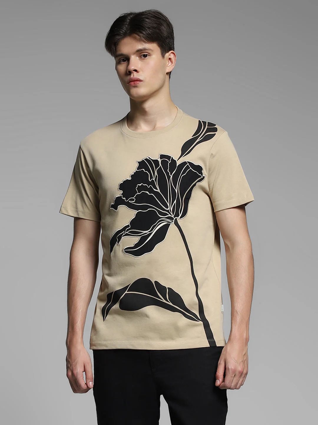 Printed Crew Neck T-shirt - Image 2
