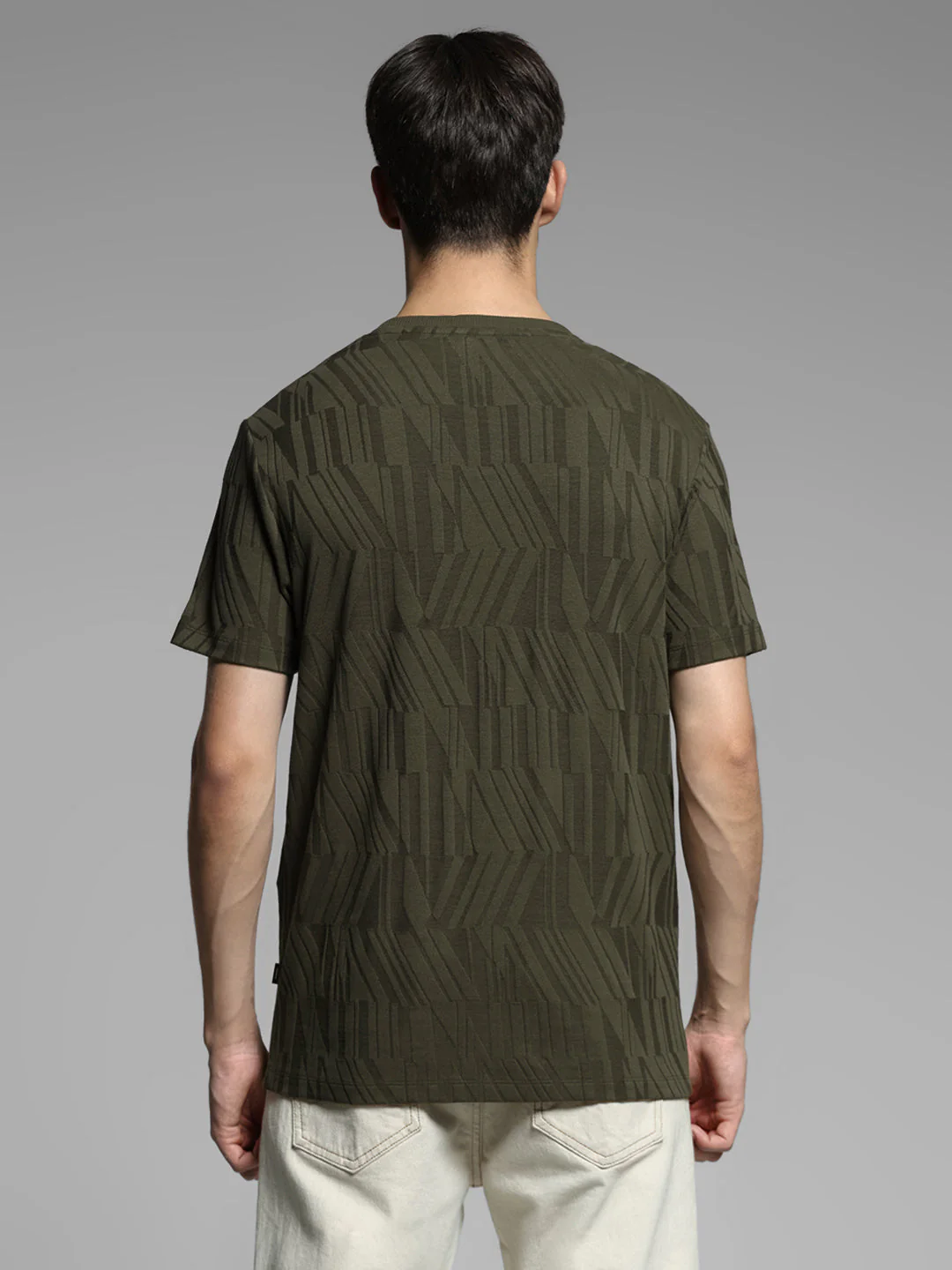 Jacquard Crew Neck T-shirt - Image 9