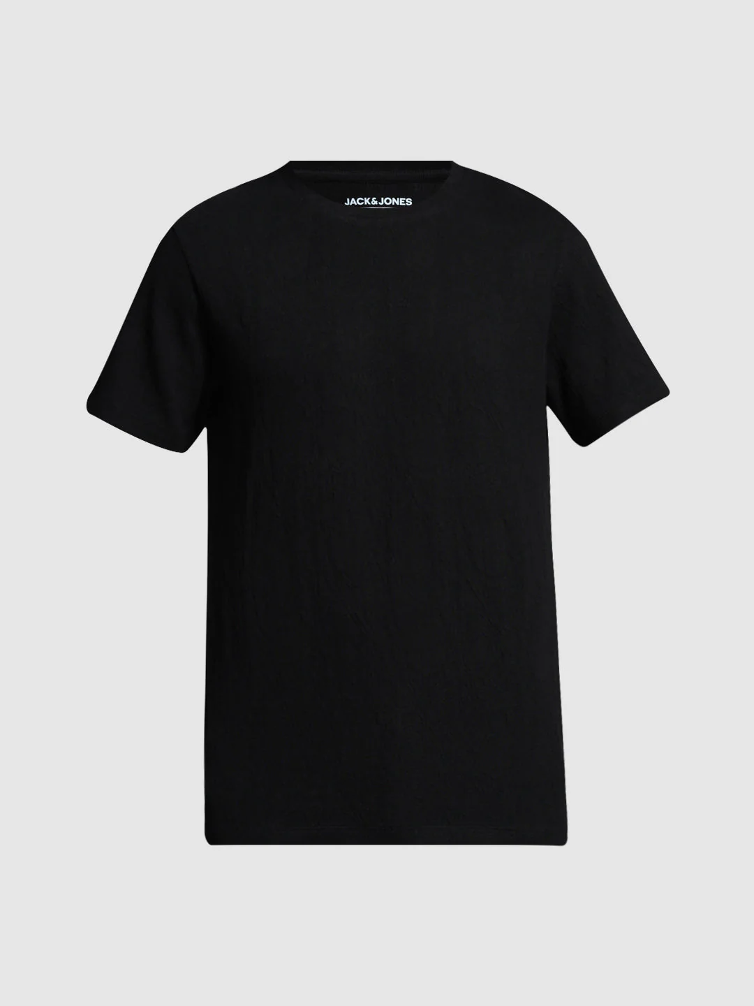 Black Cotton Crew Neck T-shirt - Image 7
