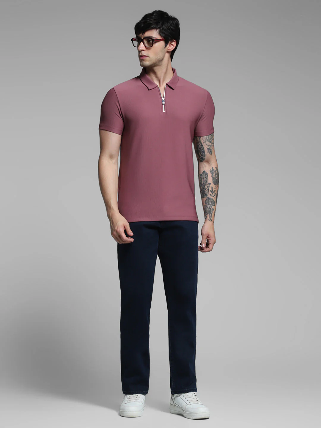 Dark Blue Low Rise Clark Regular Fit Jeans - Image 6