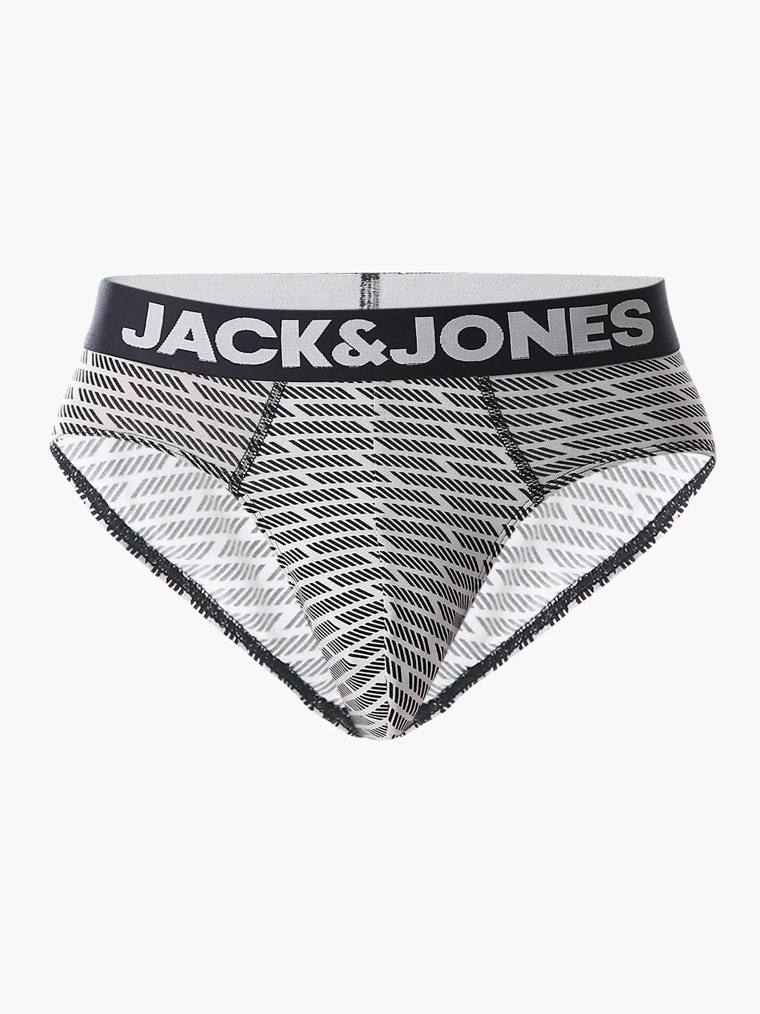 White & Black Printed Briefs - Image 6