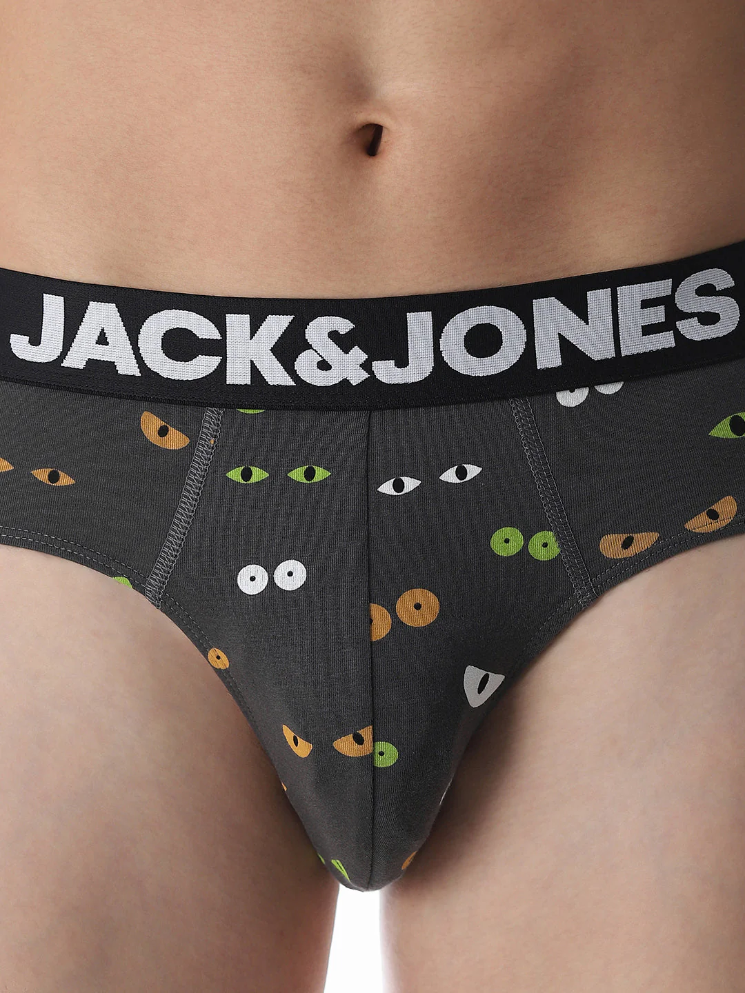 Dark Grey Printed Briefs - Image 4