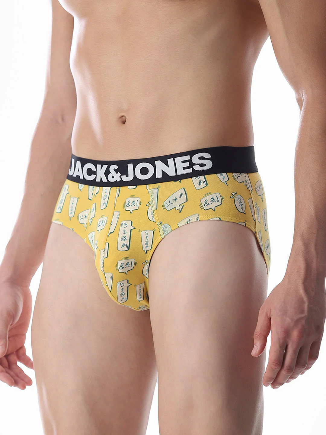 Yellow Printed Briefs - Image 2