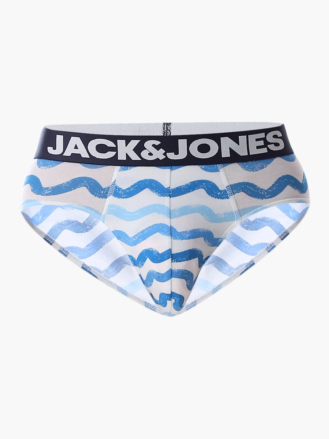 Blue Wave Stripes Printed Briefs - Image 6