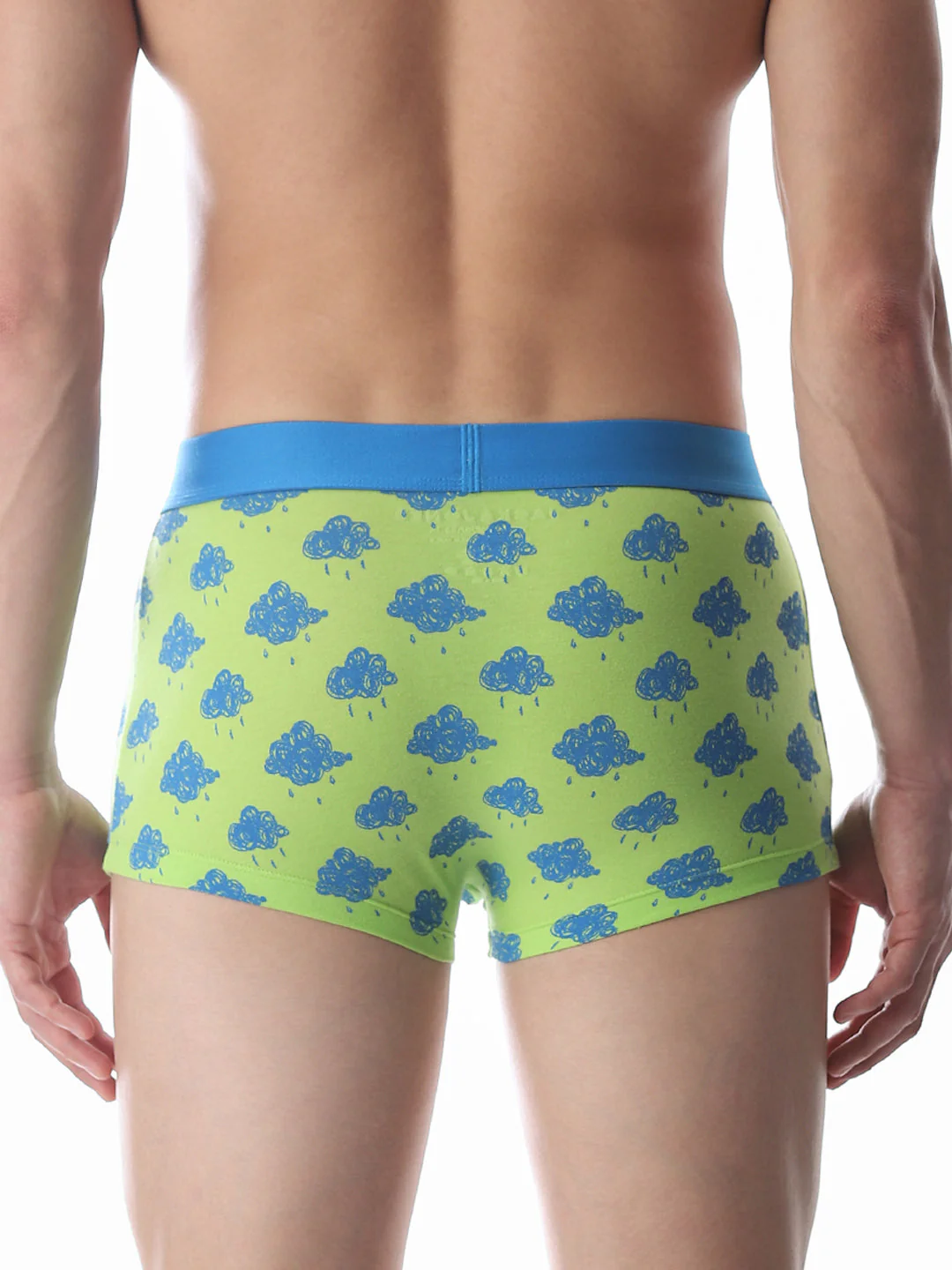 Green Cloud Printed Trunks - Image 3