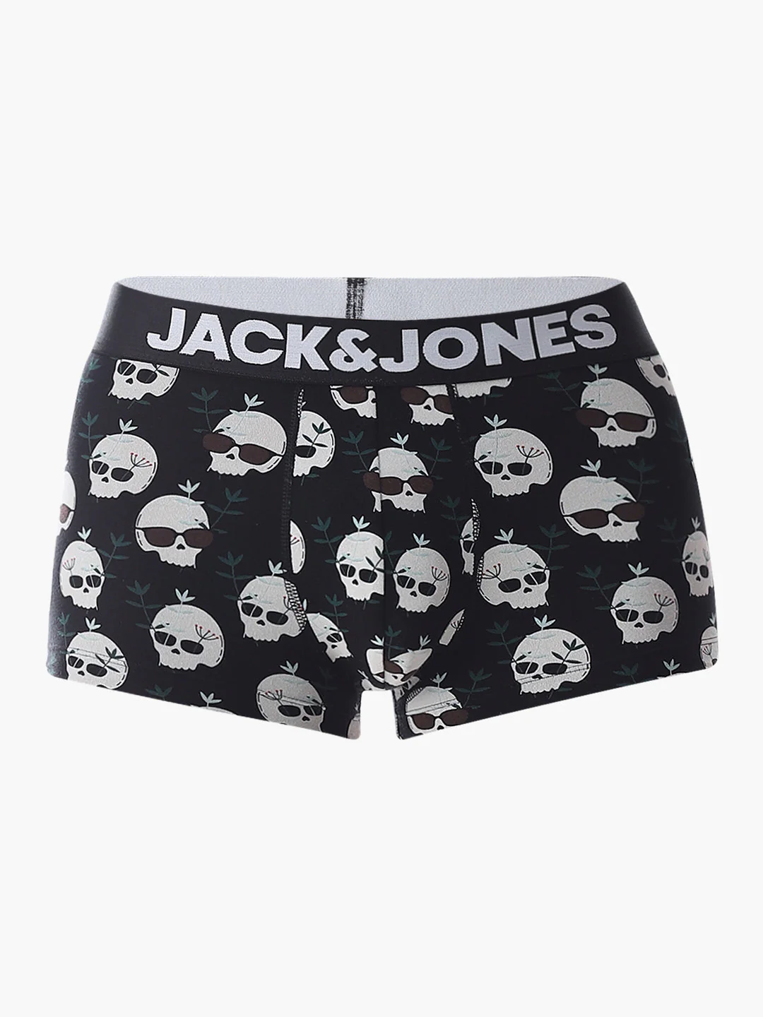 Black Skull Print Trunks - Image 6