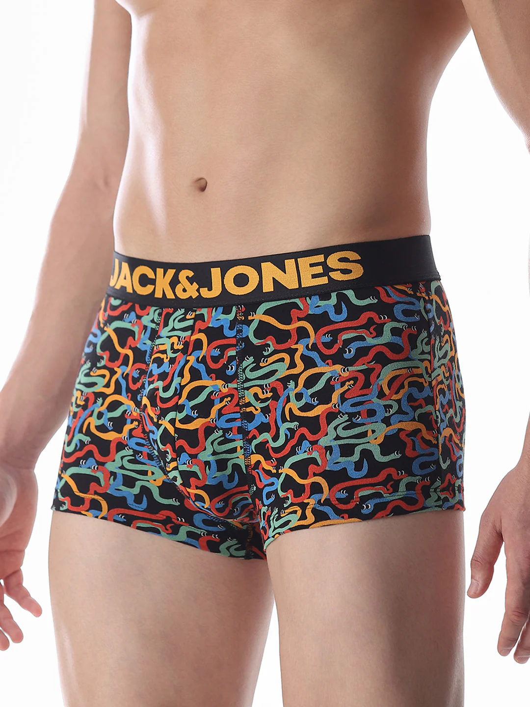 Black Snake Printed Trunks - Image 2