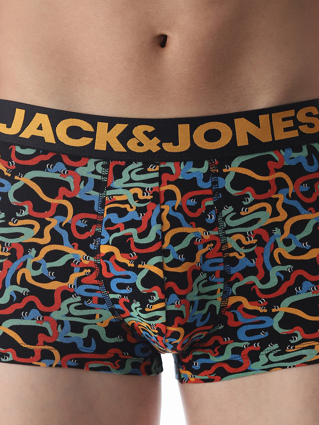 Black Snake Printed Trunks - Image 4