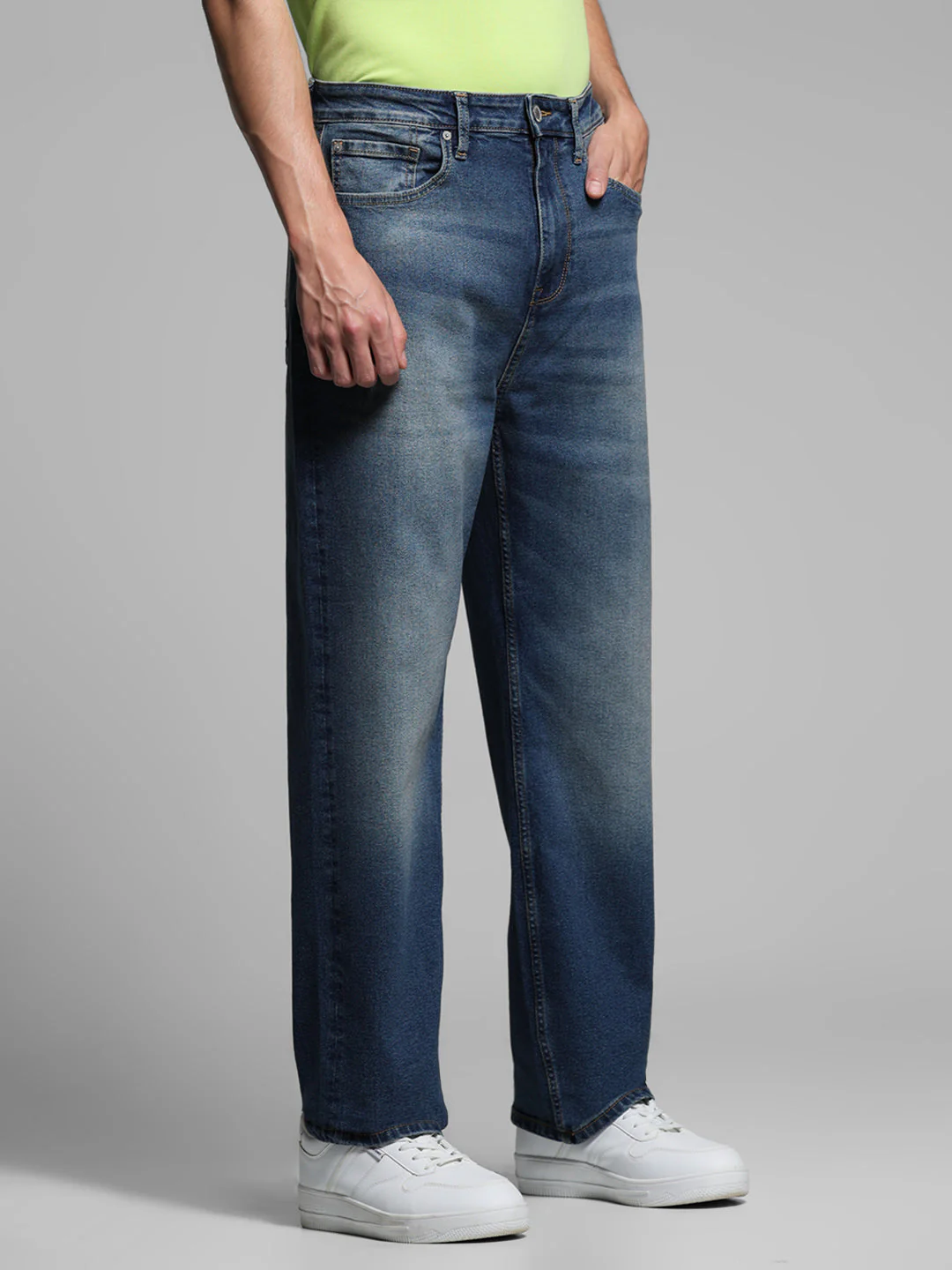 High Rise Dario Loose Fit Jeans - Blue - Image 2