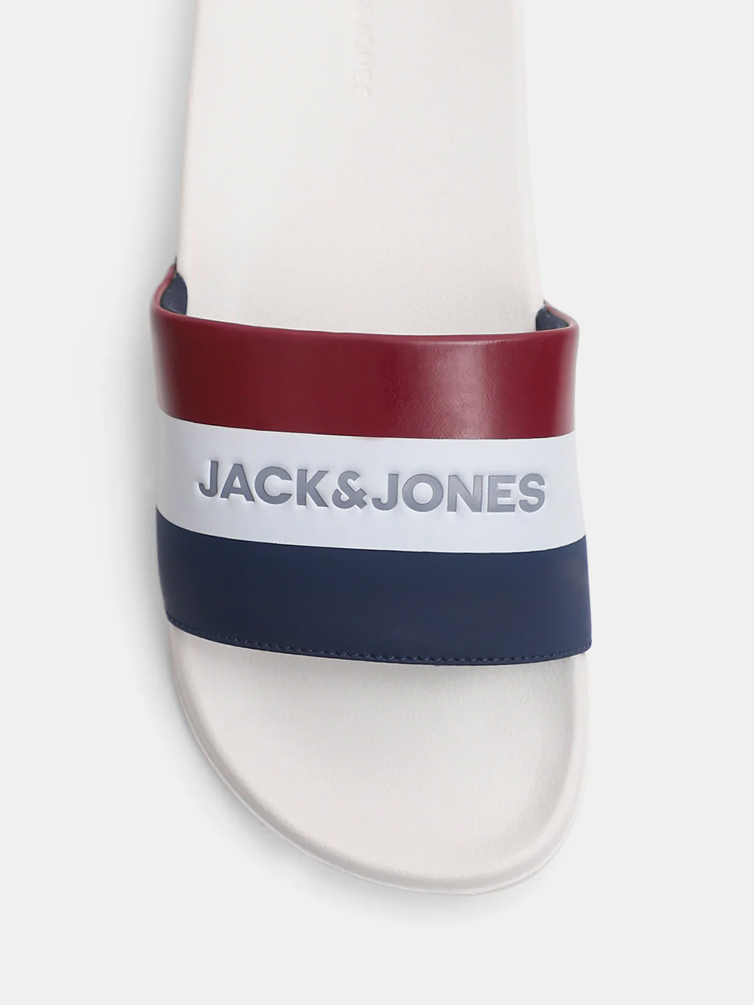 White Striped Pool Sliders - Image 7