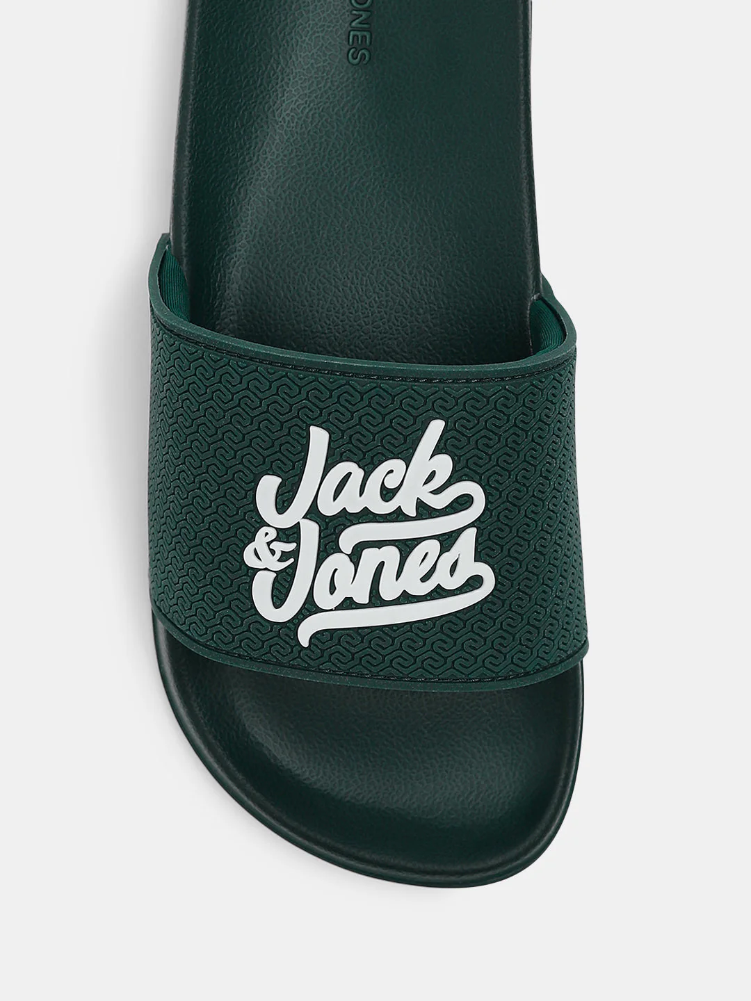 Green Textured Logo Text Pool Sliders - Image 7