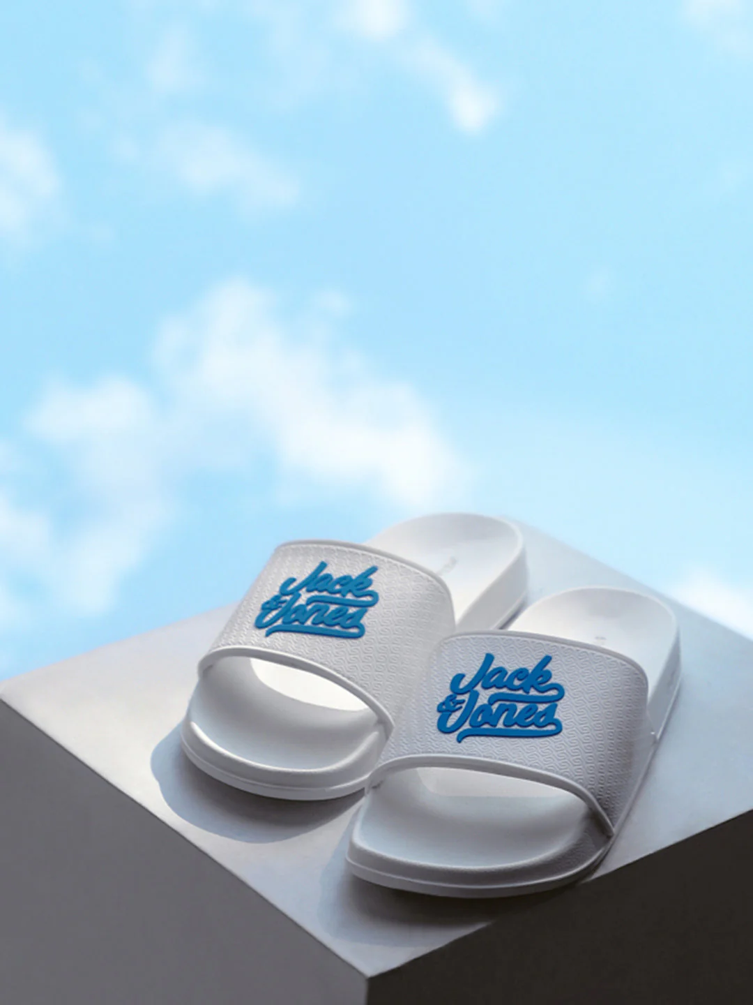 White Textured Pool Sliders
