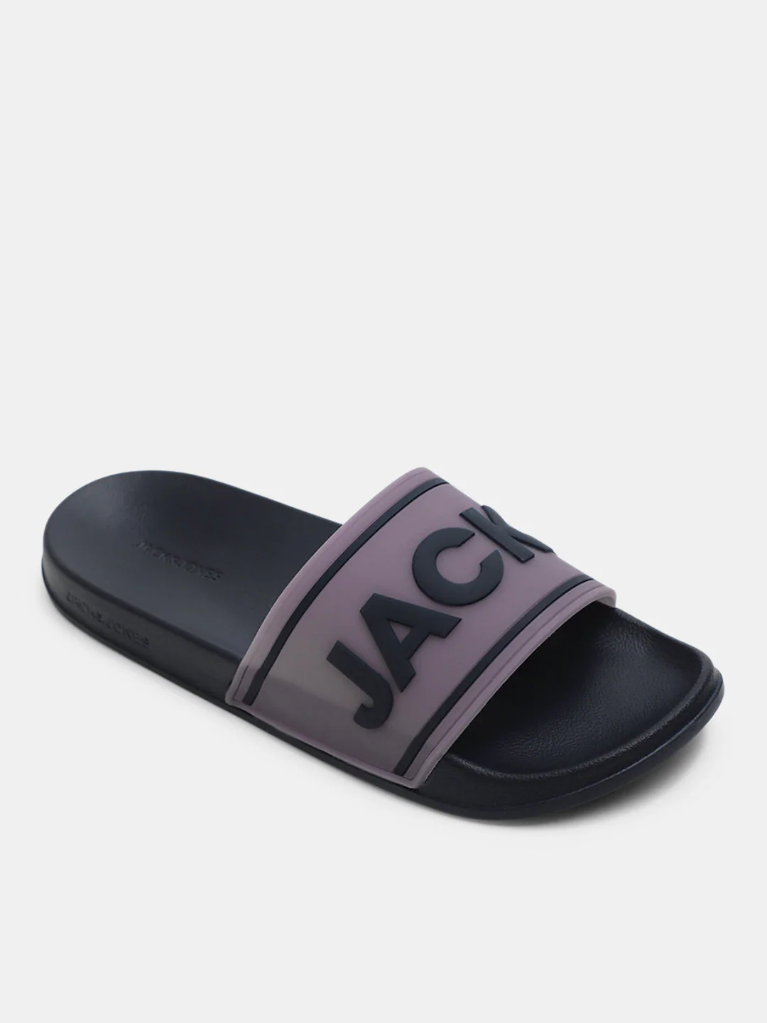 Navy Blue Logo Print Pool Sliders - Image 4