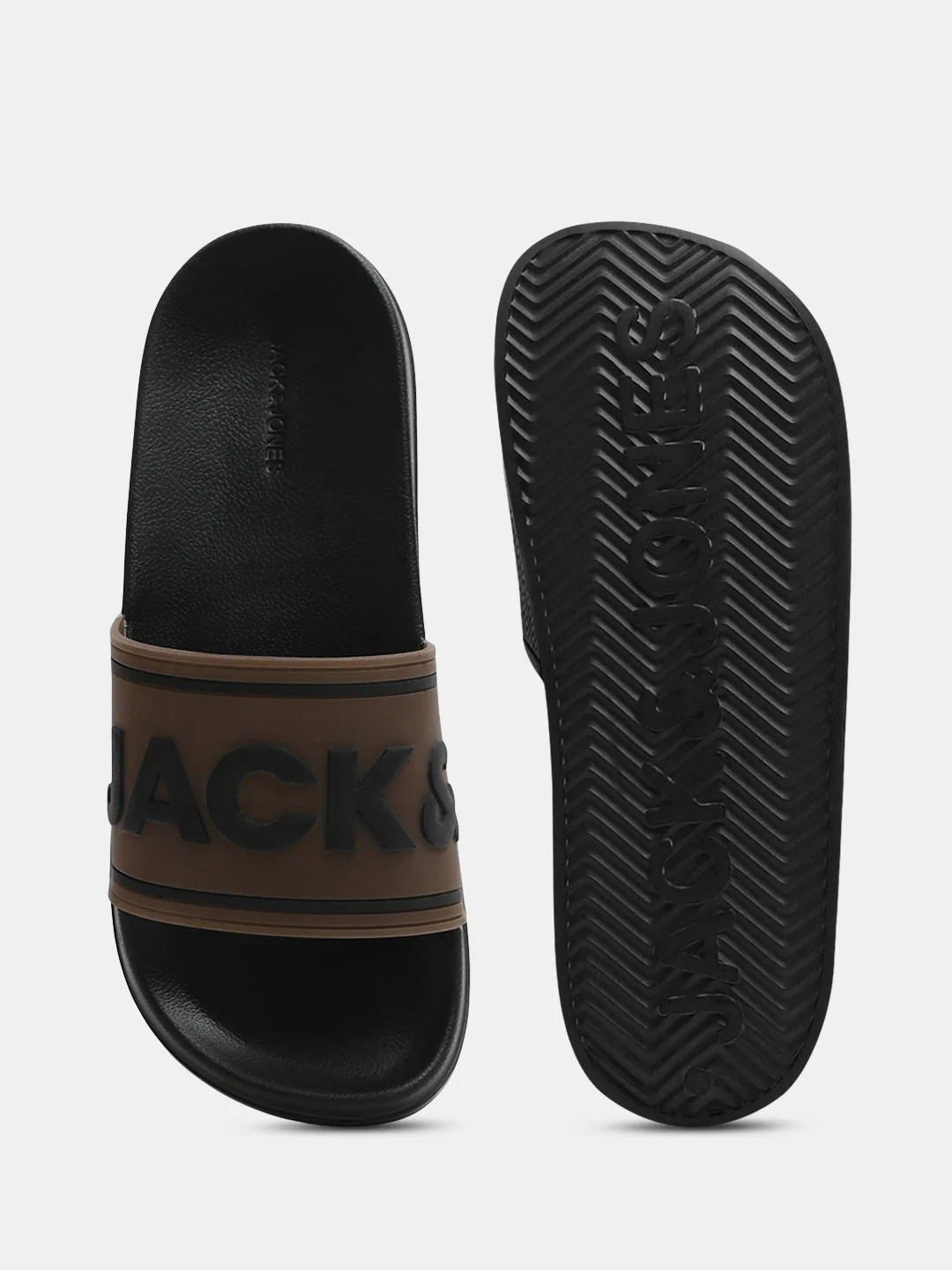 Black Translucent Logo Print Pool Sliders - Image 5