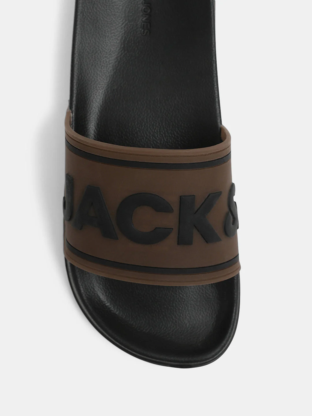 Black Translucent Logo Print Pool Sliders - Image 7