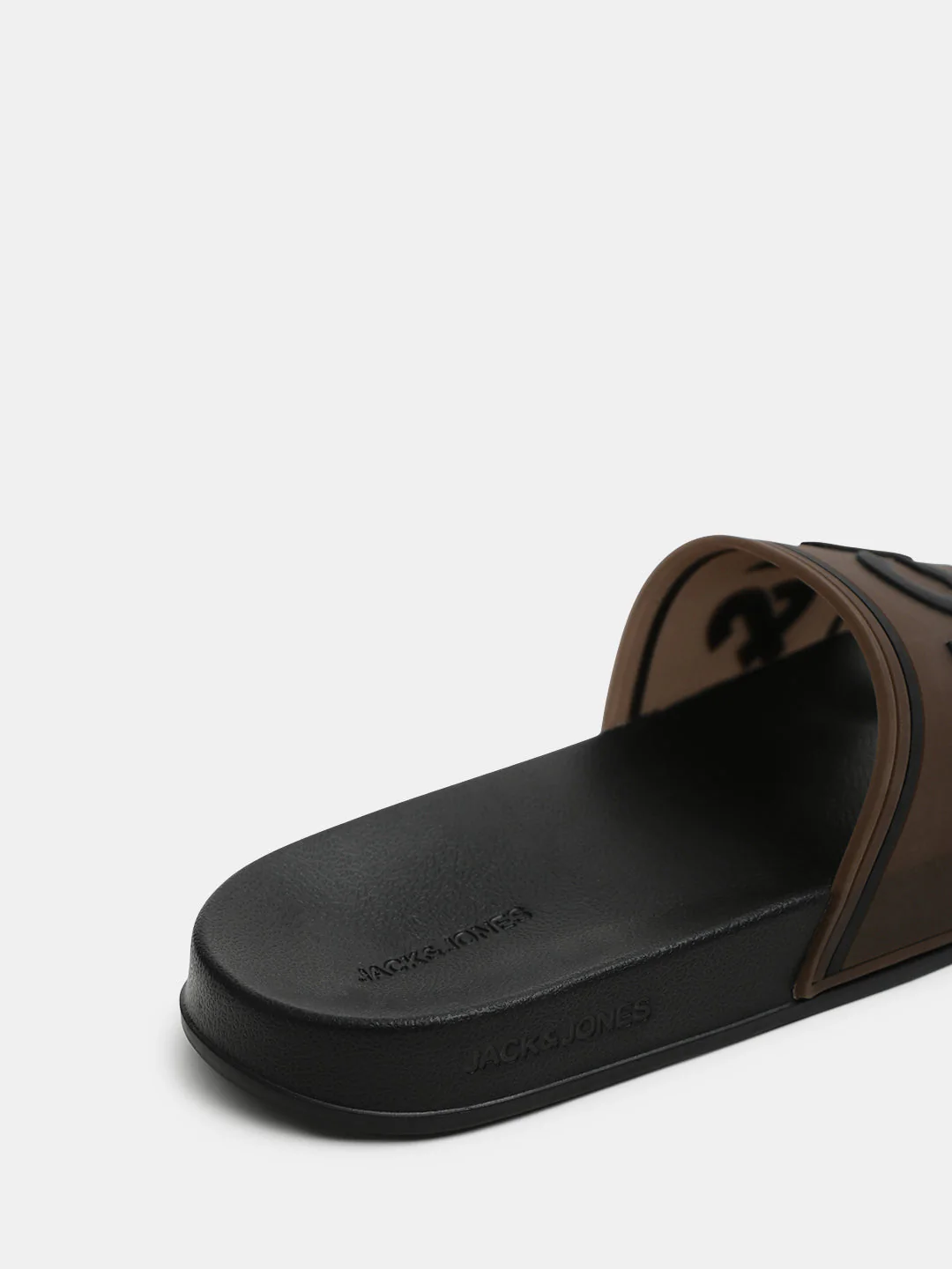 Black Translucent Logo Print Pool Sliders - Image 8