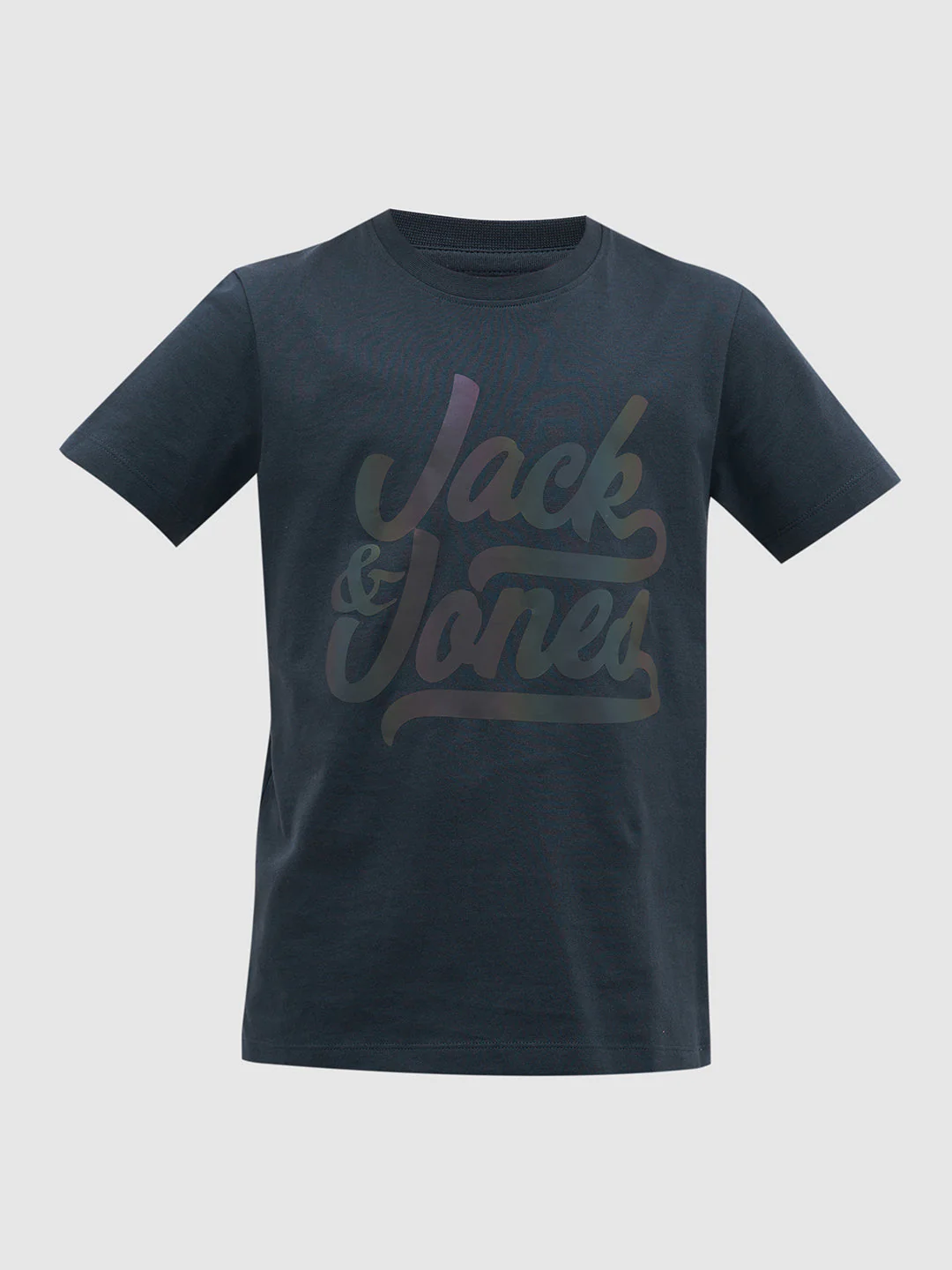 Navy Blue Logo Text T-Shirt - Image 7