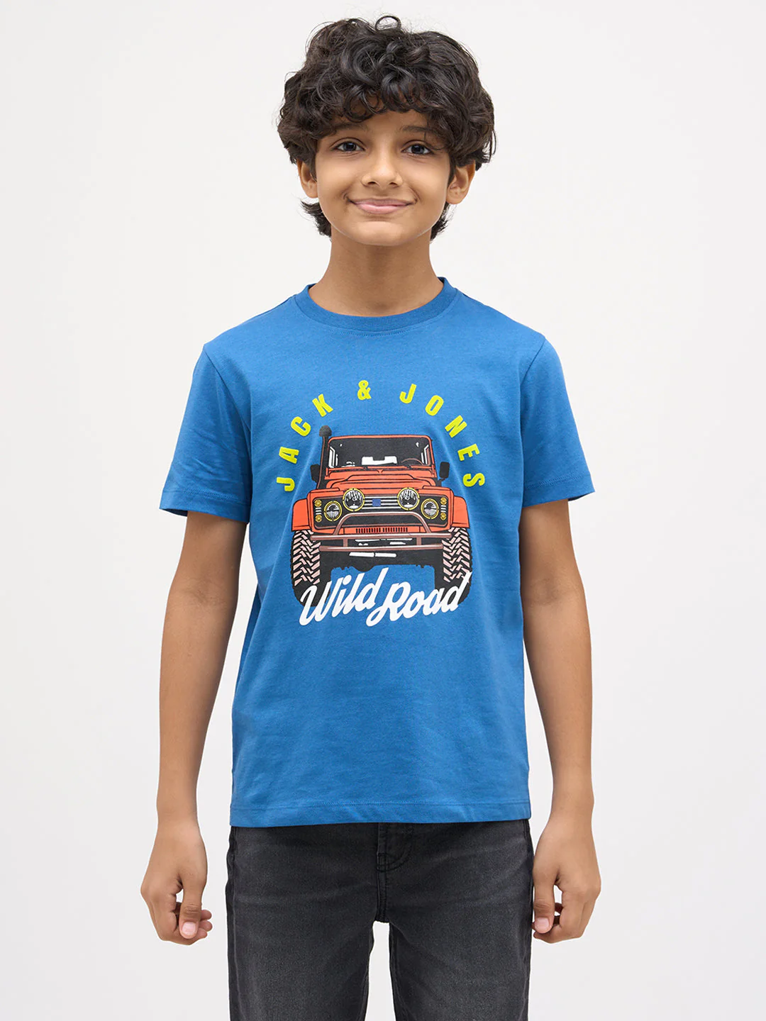 Blue Printed Cotton T-Shirt - Image 8