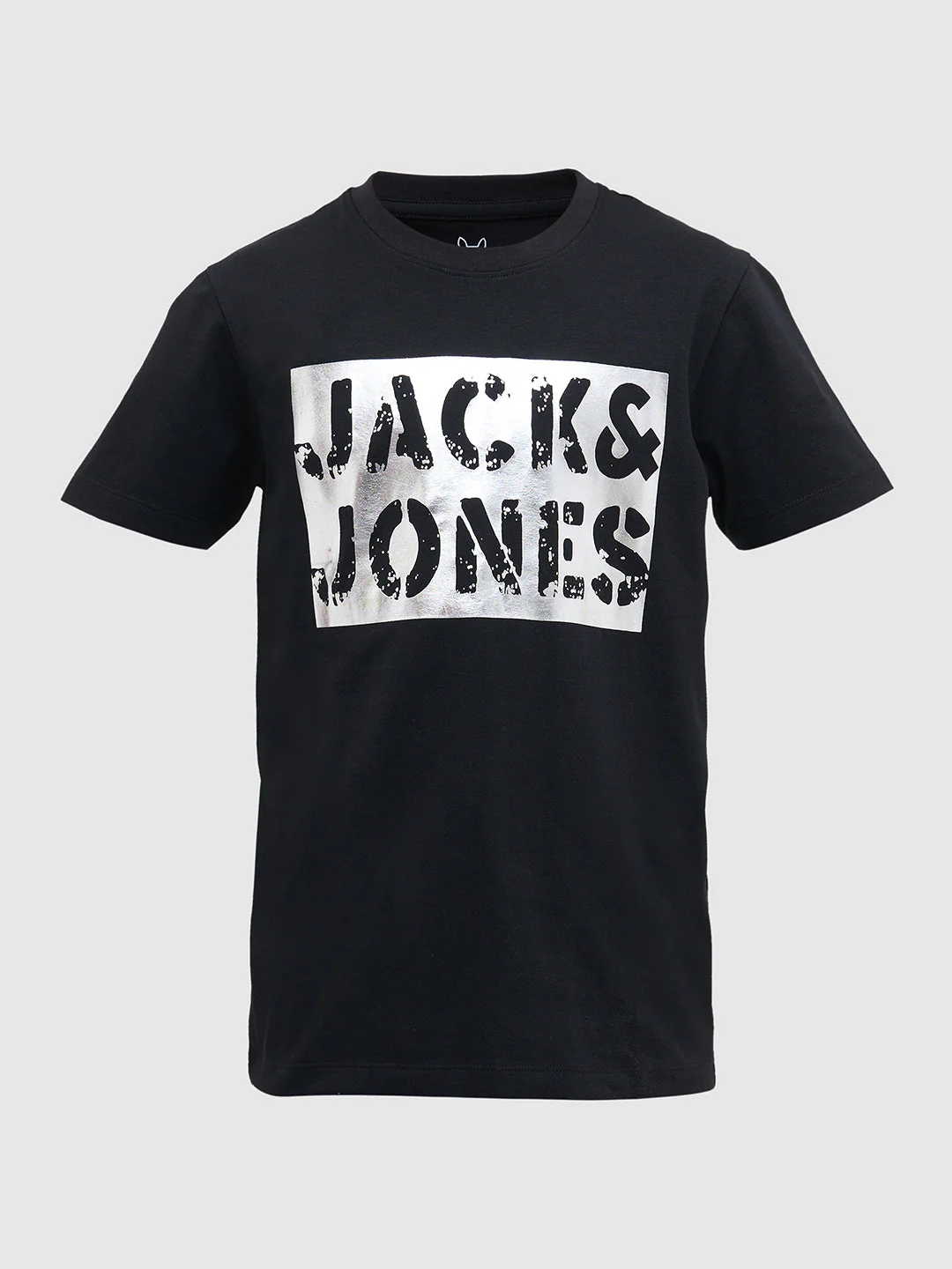 Black Logo Print Cotton T-Shirt - Image 7