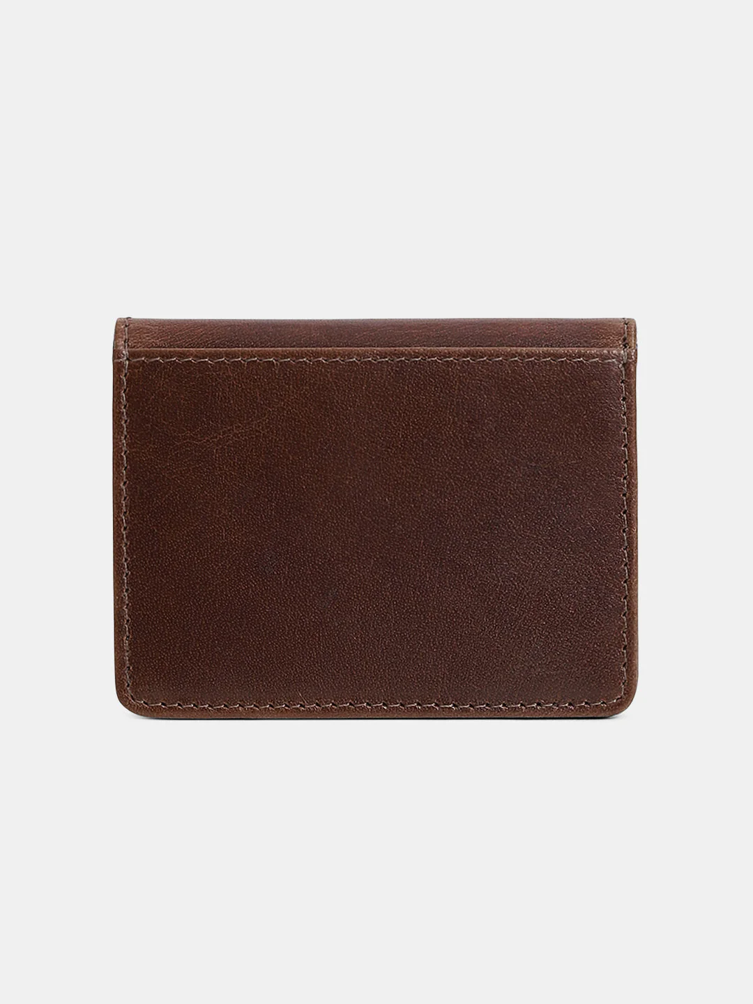 Dark Brown Leather Card Holder - Image 2