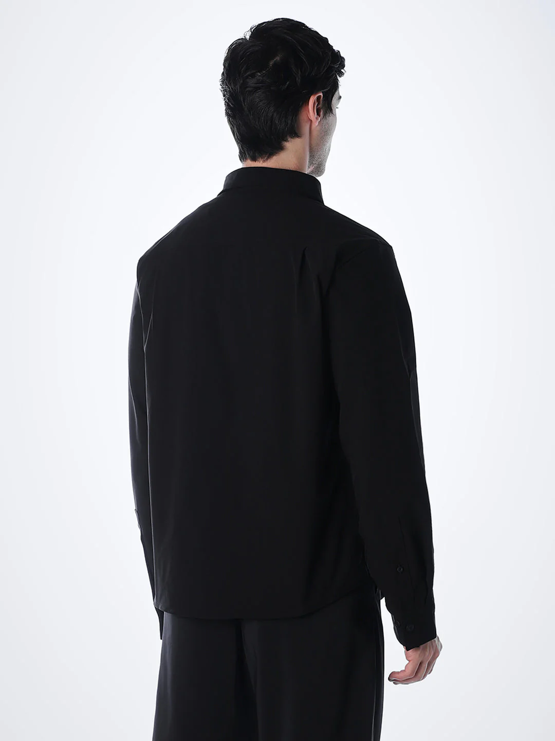 Regular Fit Black Shirt - Image 4
