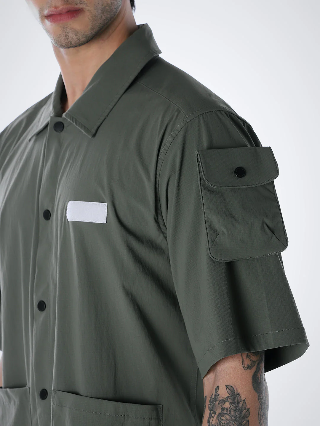 Oversized Grey Shirt - Image 6