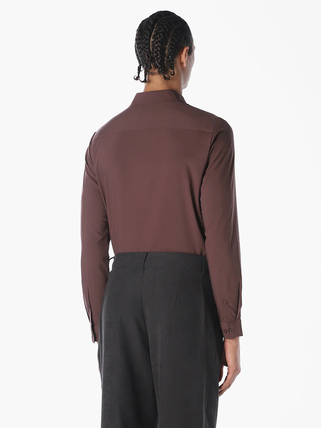 Slim Fit Full Sleeves Shirt - Image 4