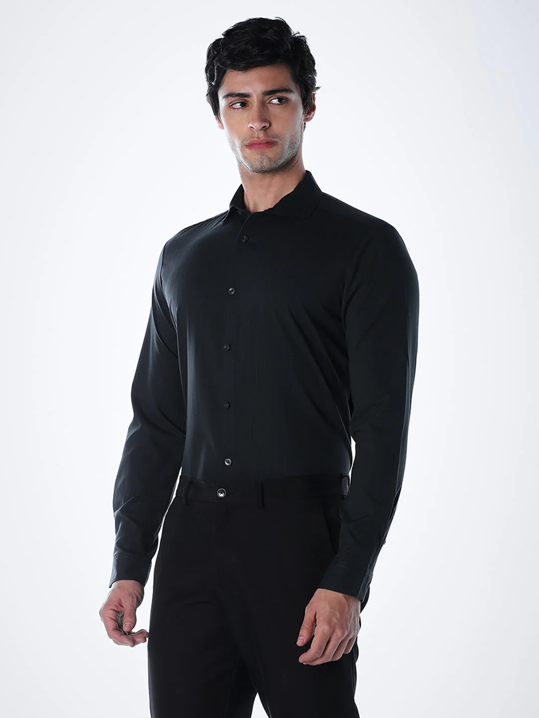 Slim Fit Full Sleeves Shirt - Image 2