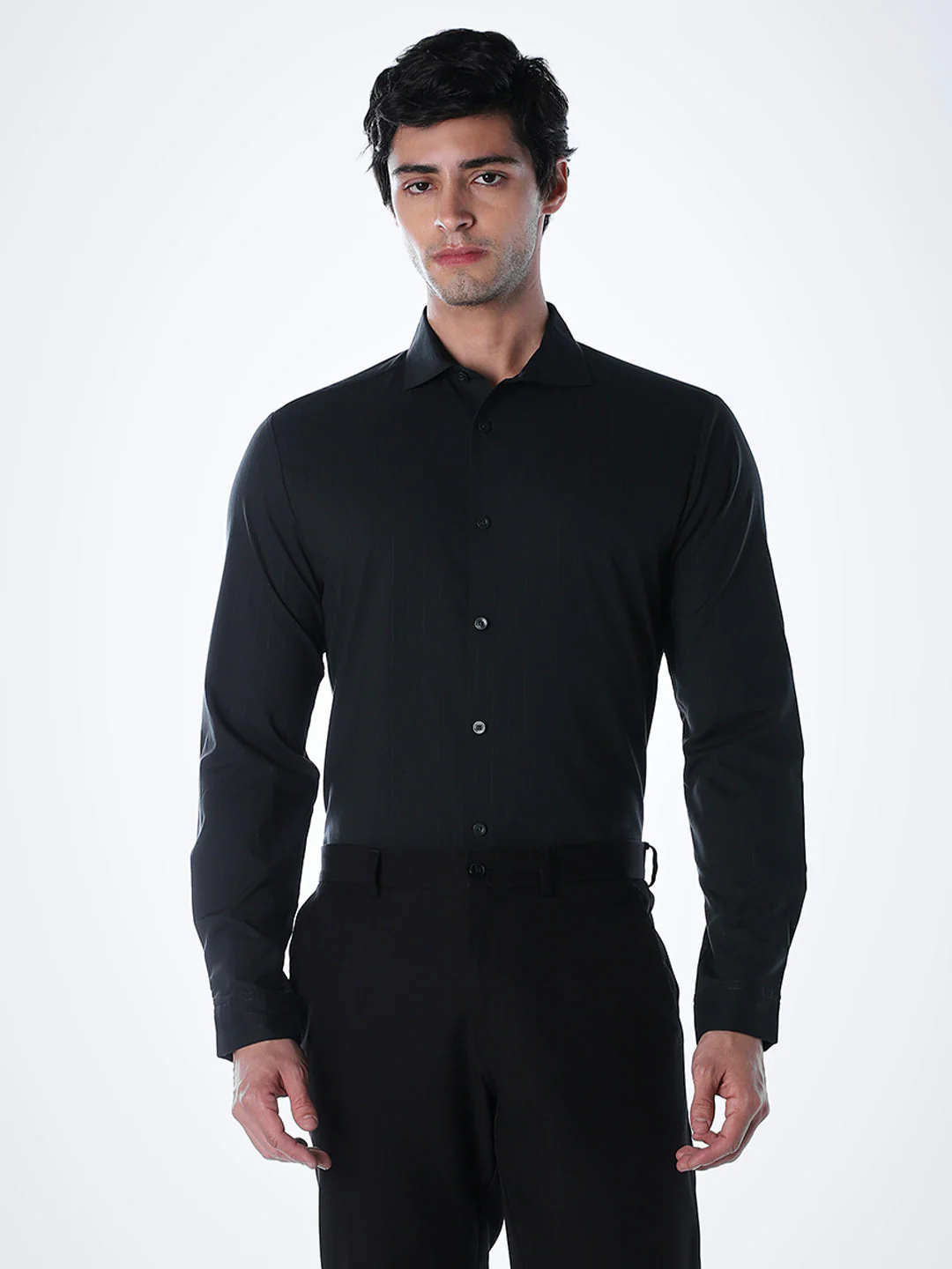 Slim Fit Full Sleeves Shirt - Image 3