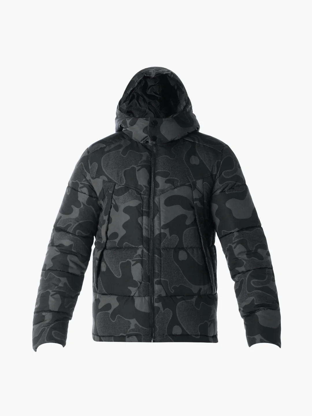 Camo Print High Neck Winter Jacket - Image 8