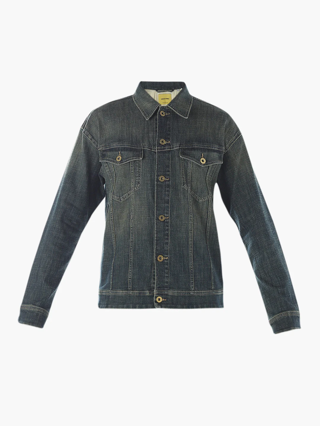 Dark Blue Washed Denim Jacket - Image 8