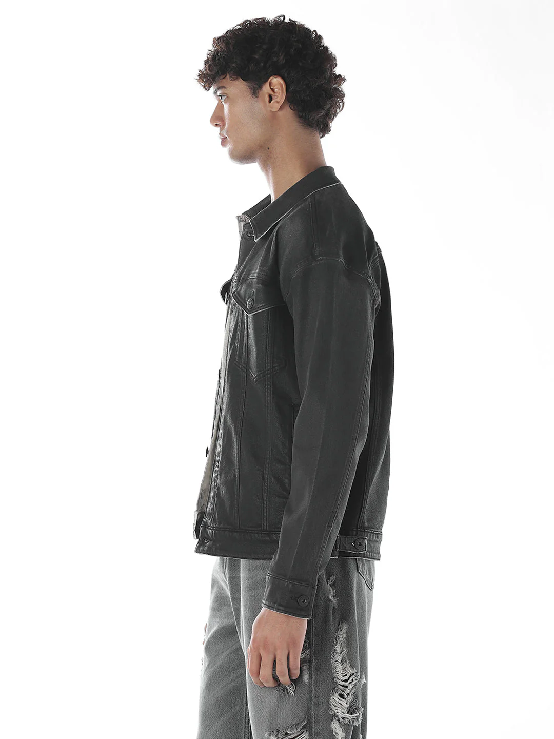 Regular Fit Denim Jacket - Image 3