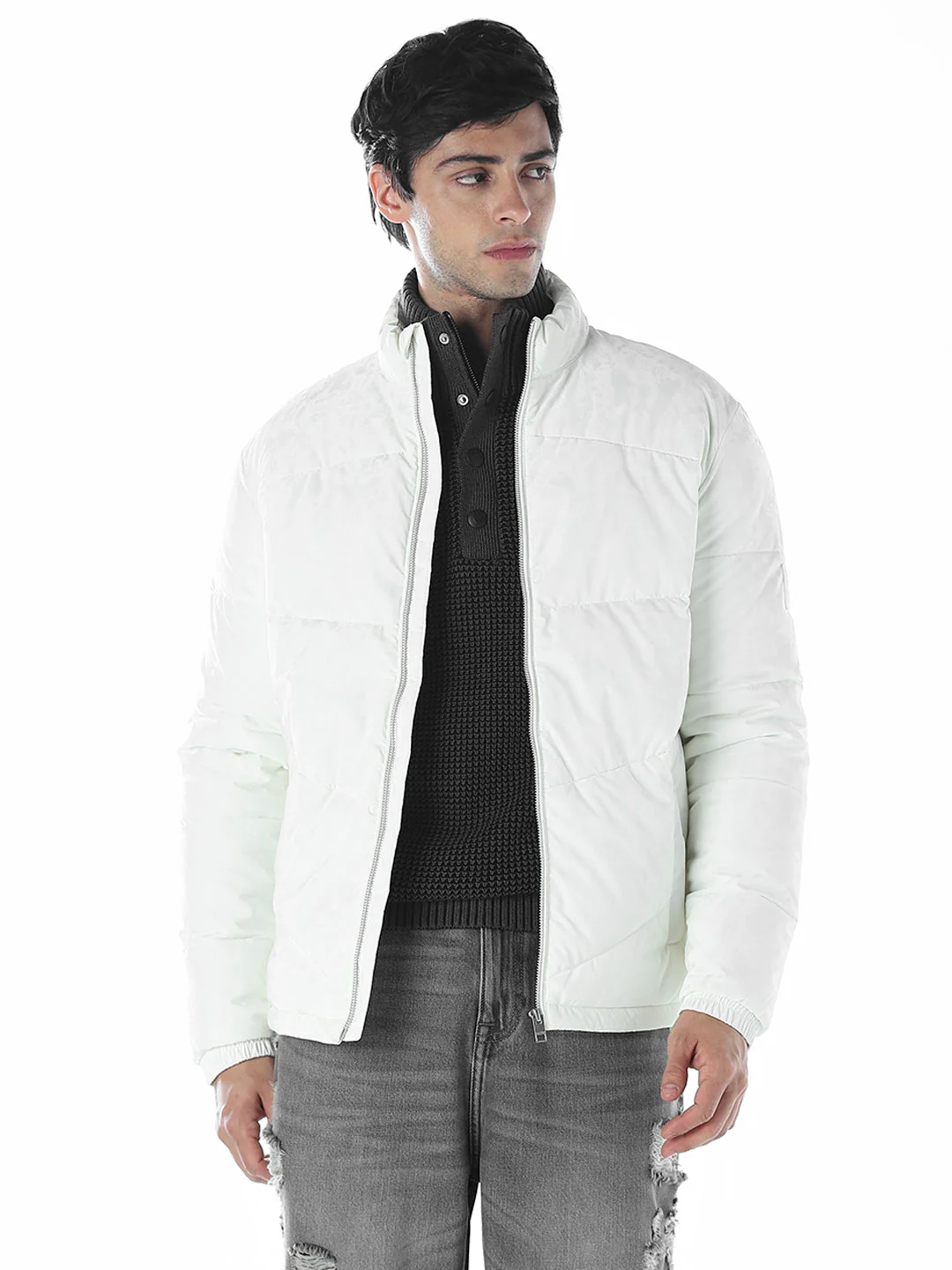 High Neck Puffer Jacket - Image 2