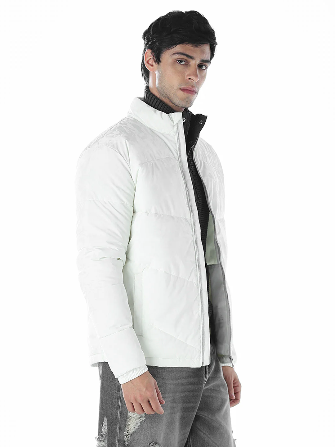 High Neck Puffer Jacket - Image 3