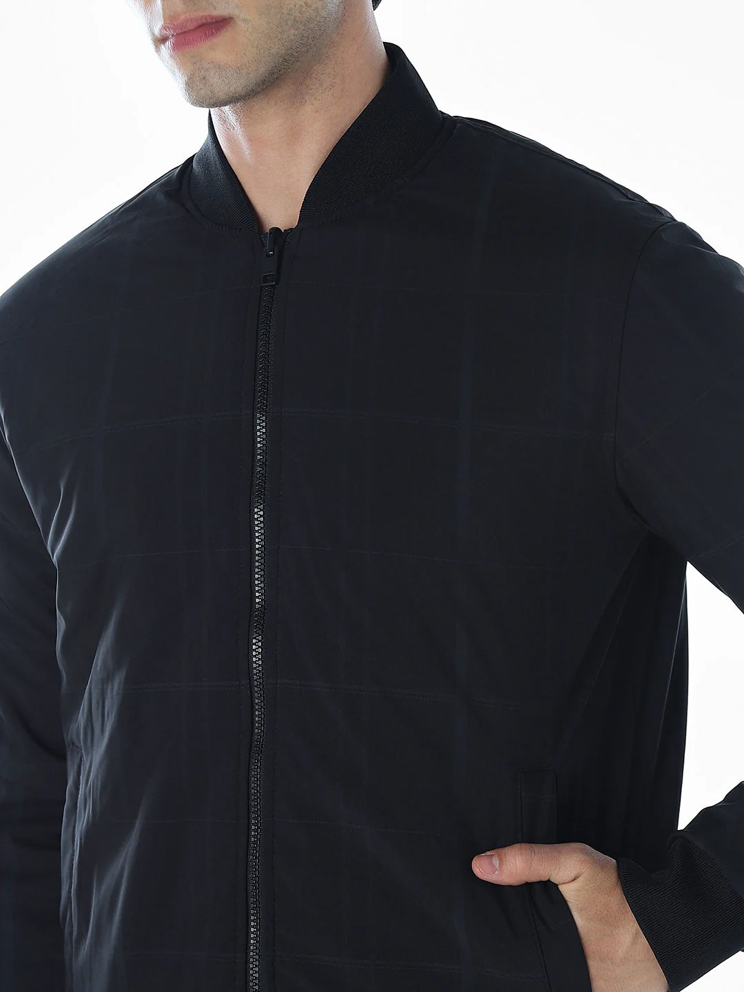 Reversible Bomber Jacket - Green - Image 7