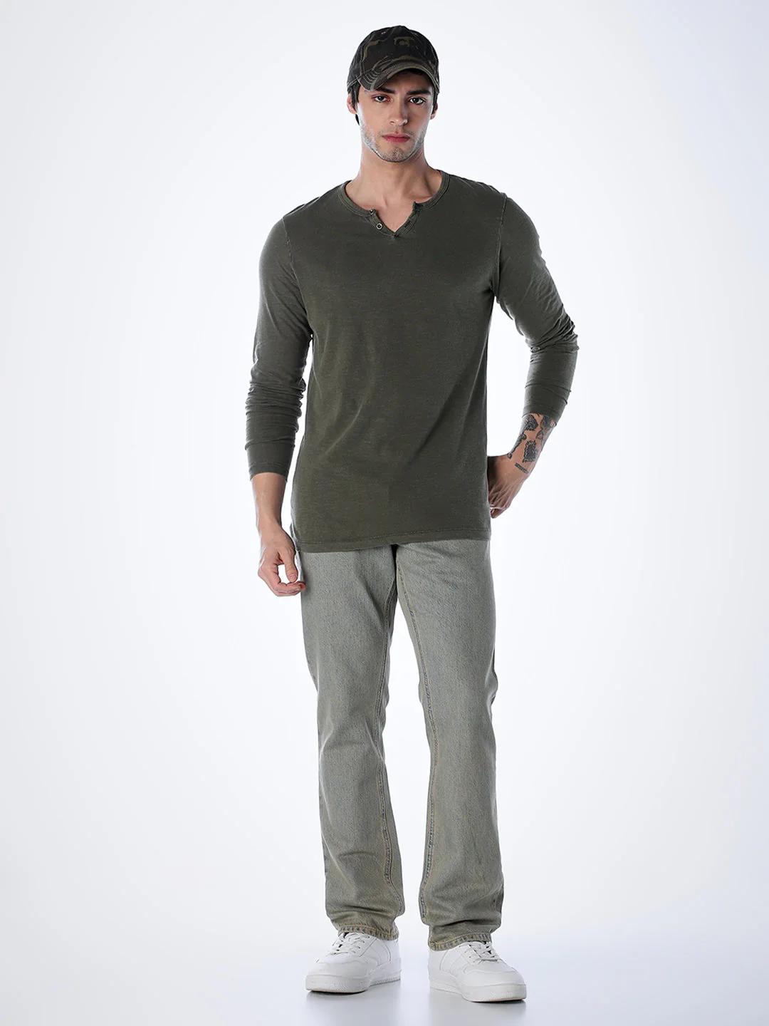 5 Pocket WASHED Clark Regular Fit Jeans - Image 6