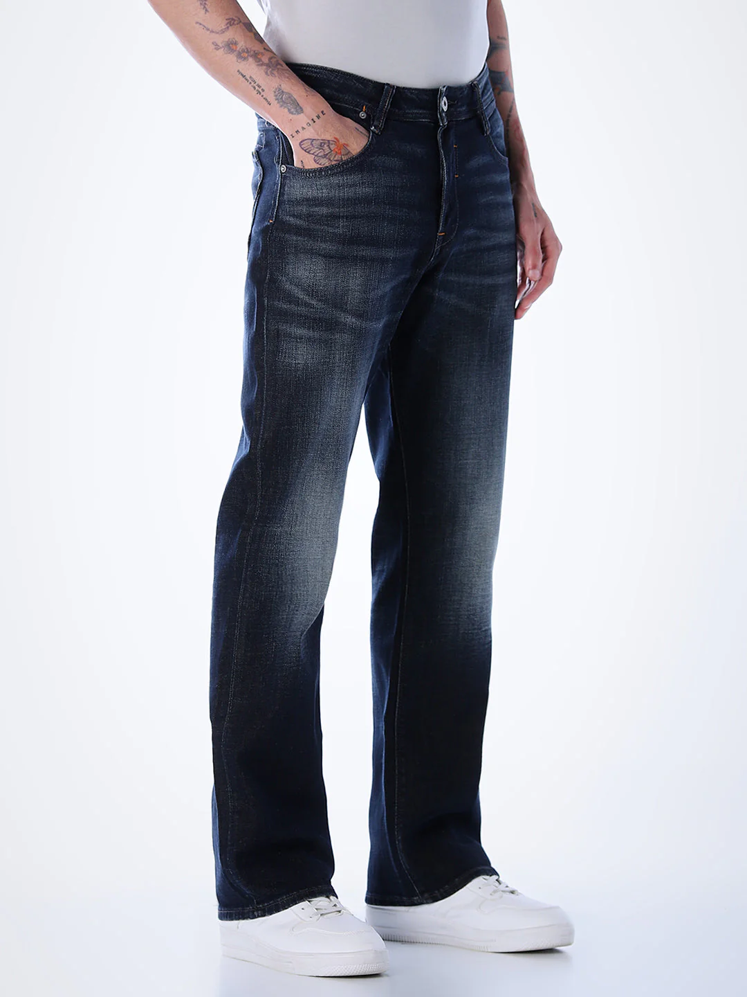 Cliff Bootcut Jeans - Dark Blue - Image 2