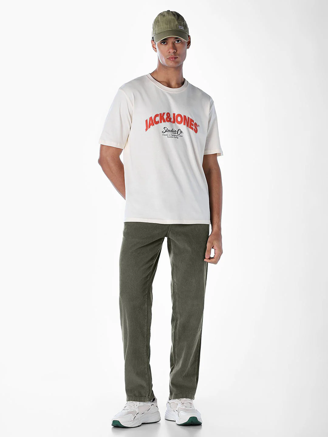 Green Cotton Corduroy Pants - Image 6