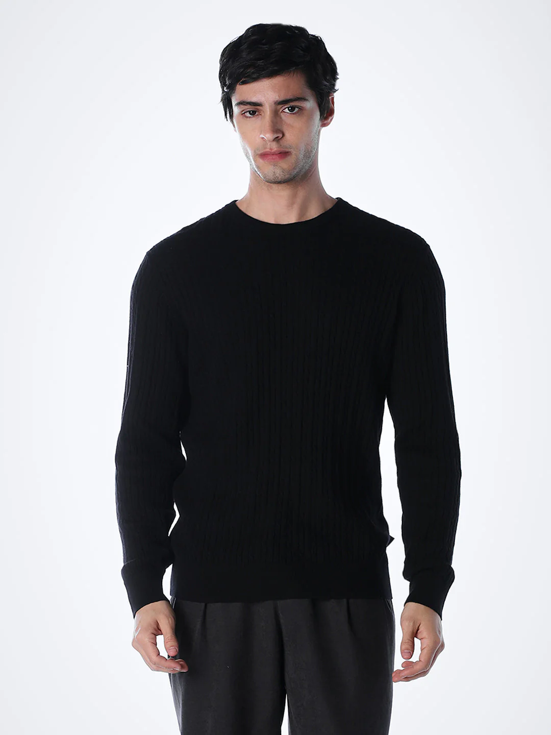 Black Slim Fit Pullover - Image 2