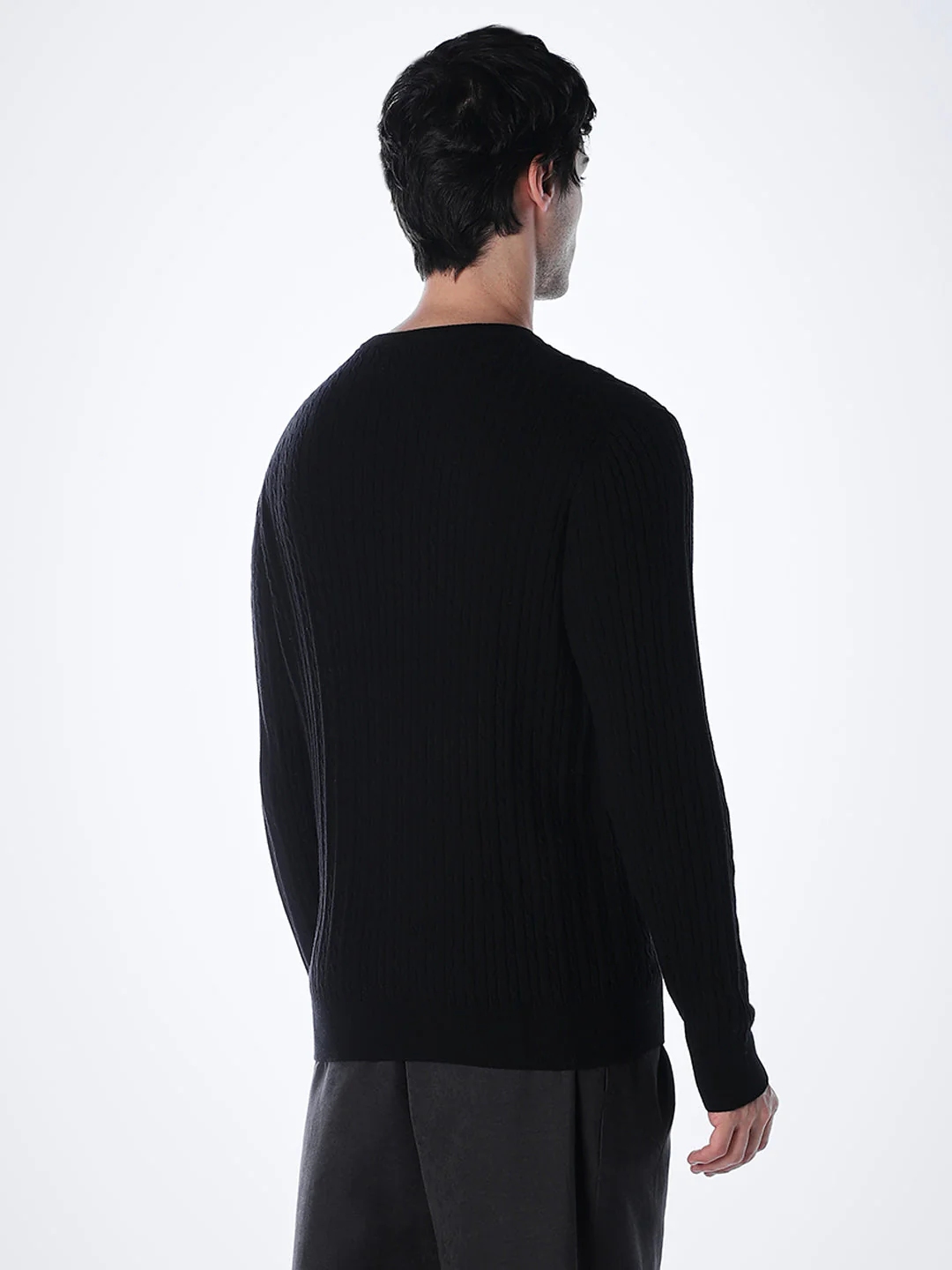 Black Slim Fit Pullover - Image 4