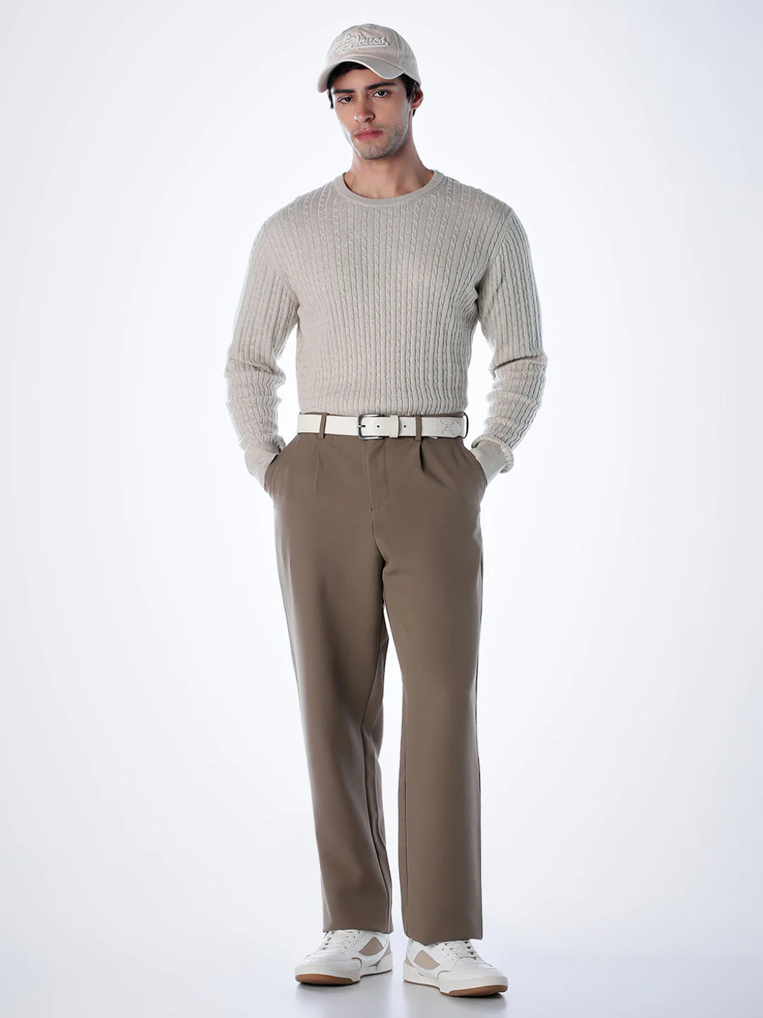 Beige Slim Fit Pullover - Image 6
