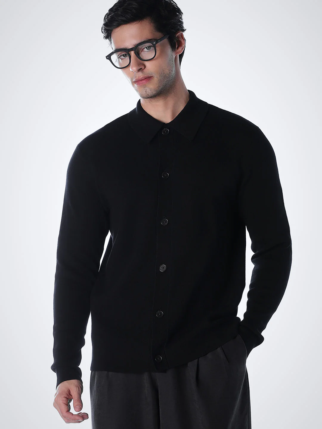Regular Fit Front Open Cardigan