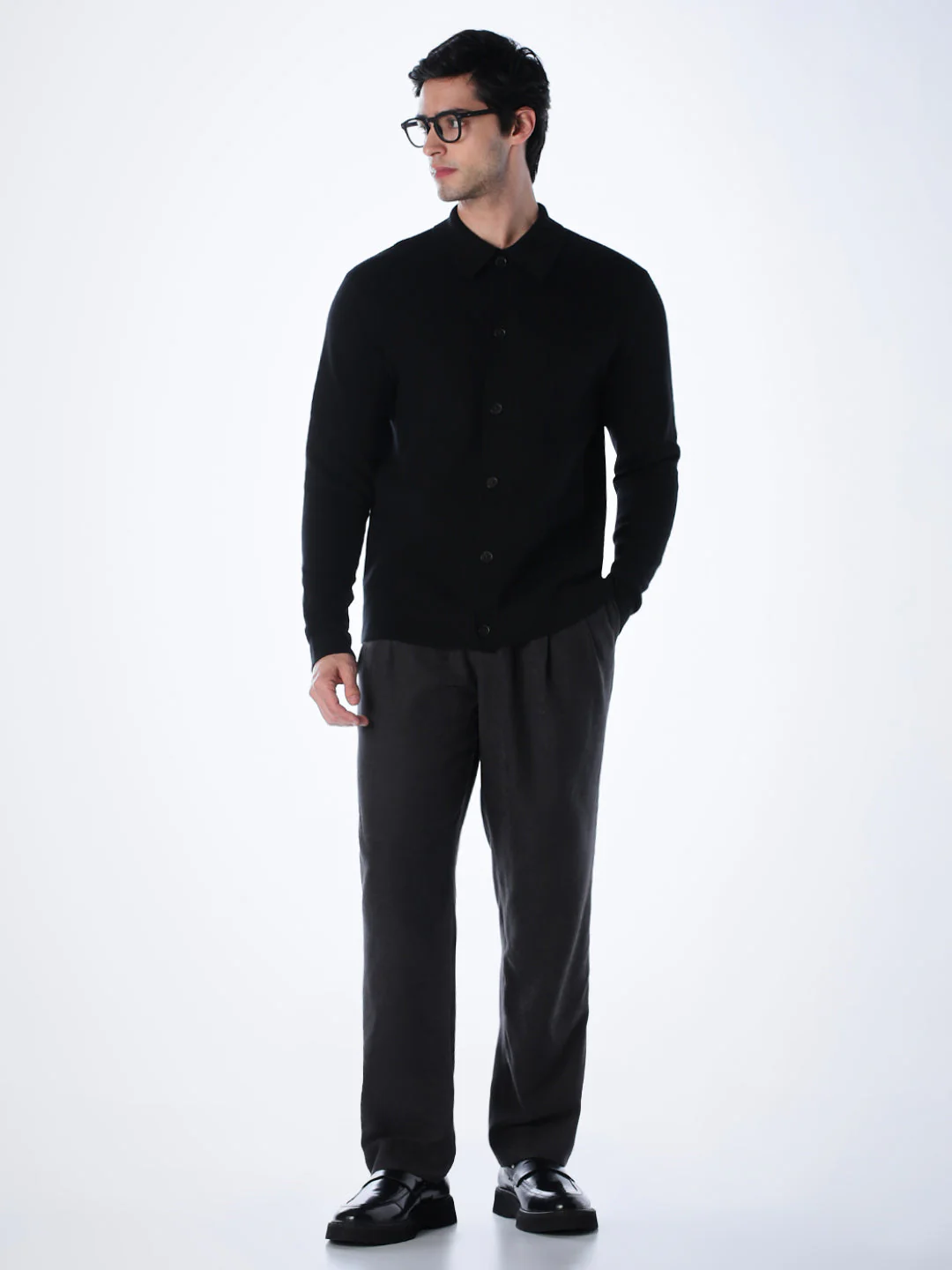 Regular Fit Front Open Cardigan - Image 6