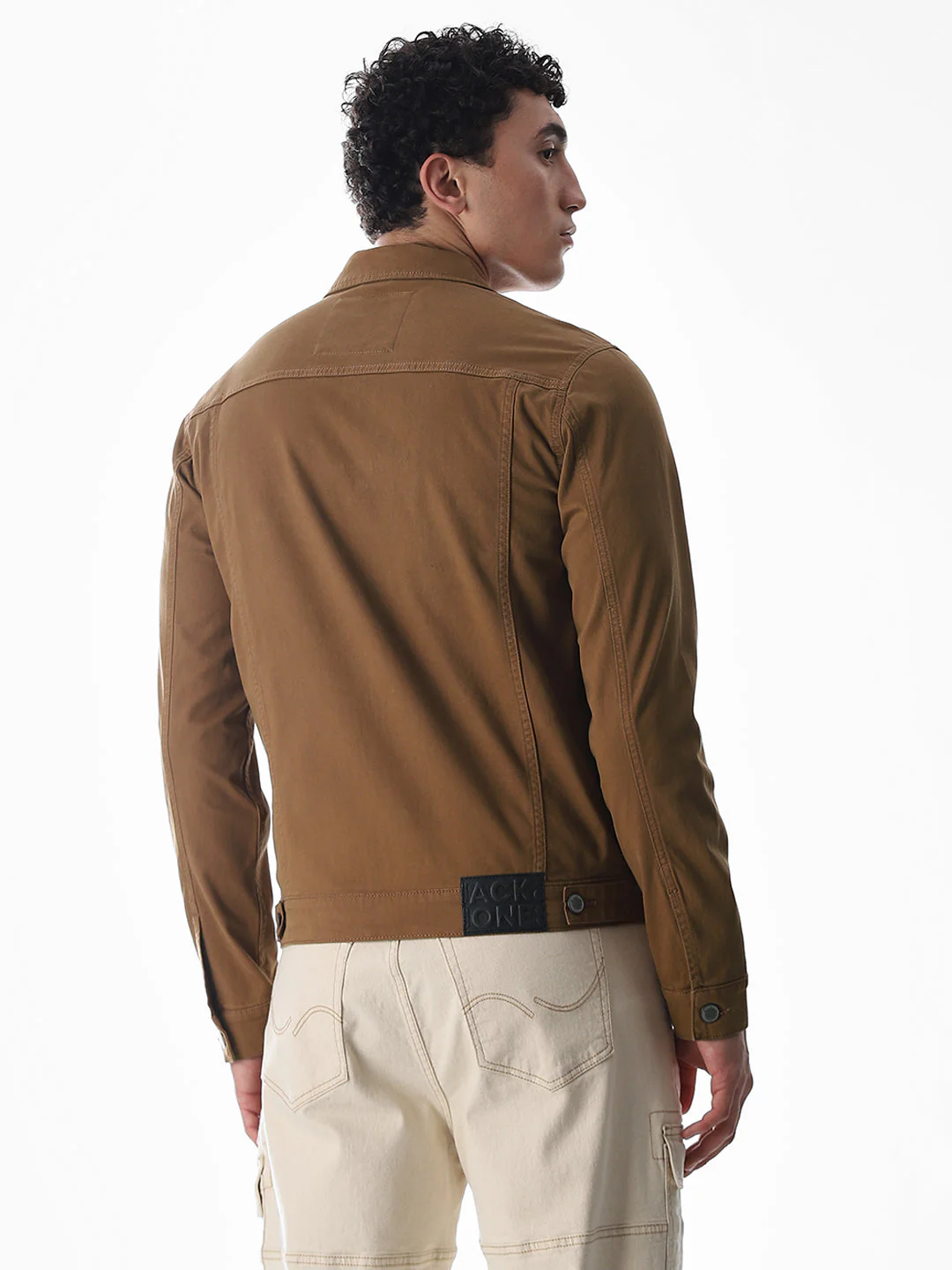 Dark Brown Cotton Jacket - Image 4