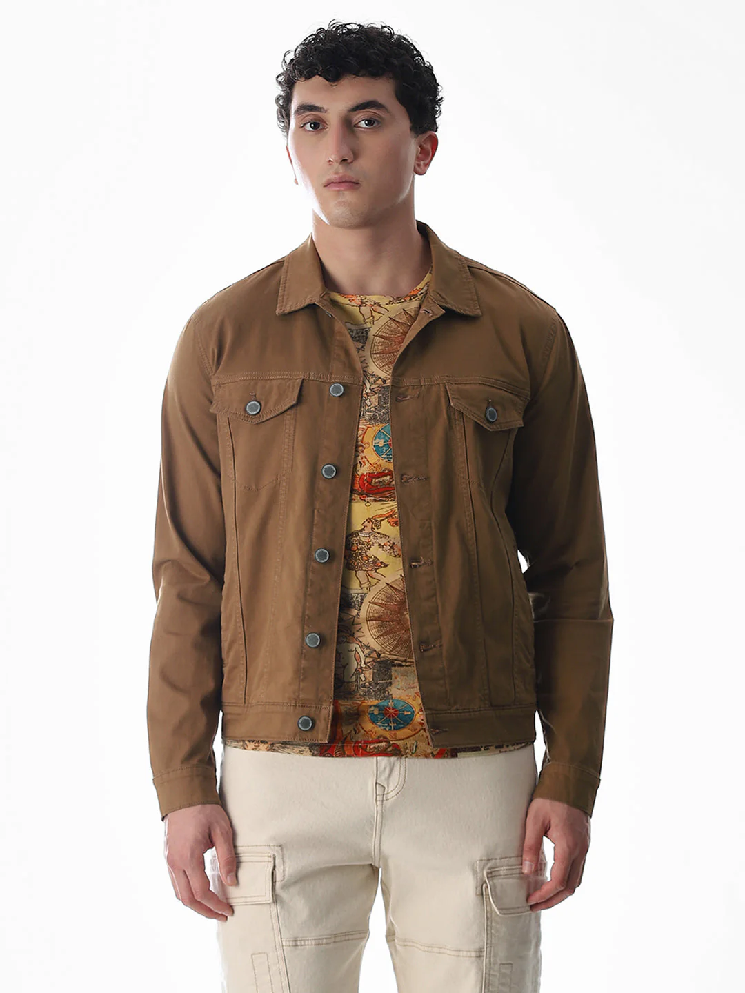 Dark Brown Cotton Jacket - Image 8