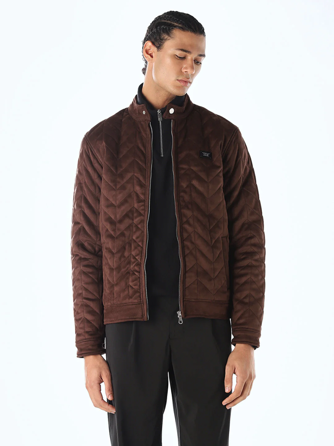 Premium Suede Zip-Up Jacket - Image 2