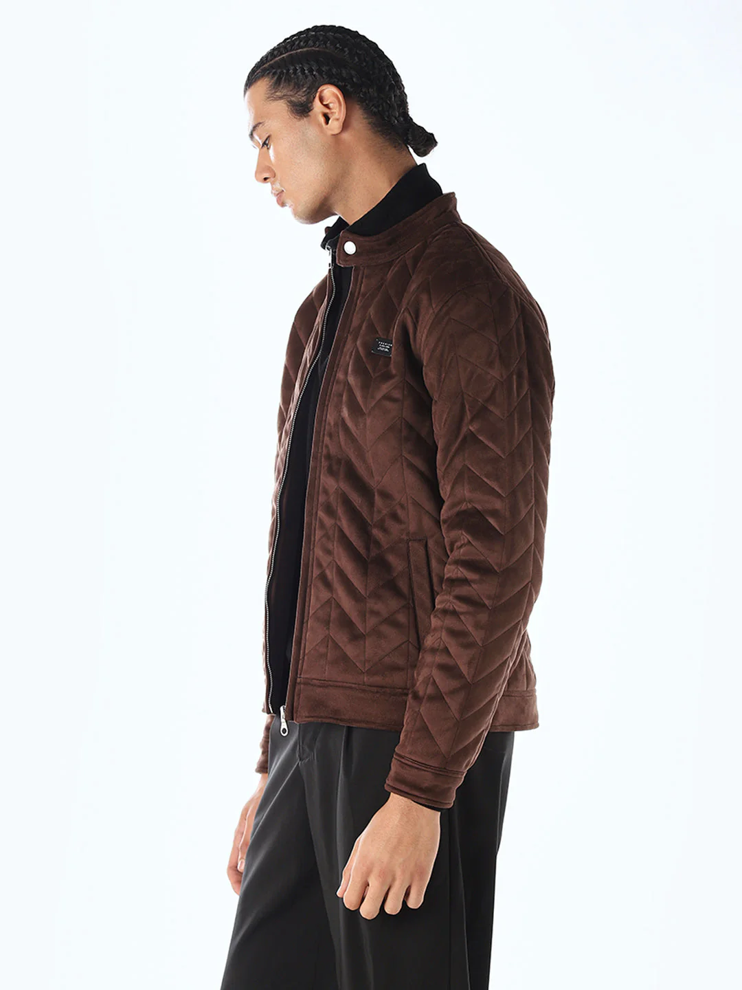 Premium Suede Zip-Up Jacket - Image 3