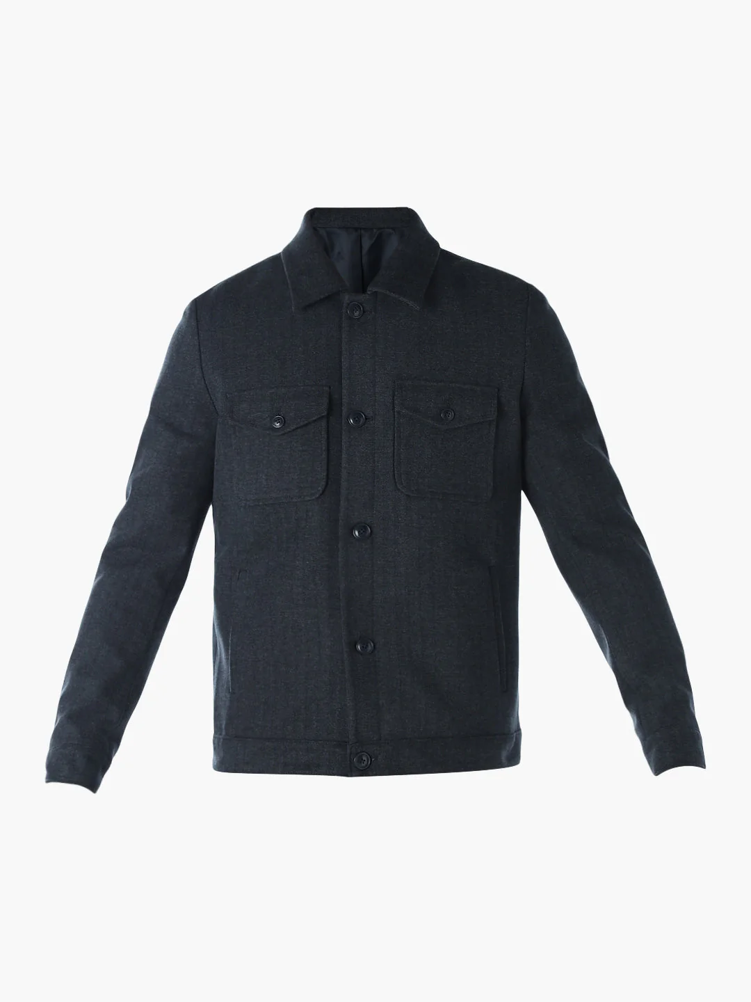 Striped Regular Fit Jacket - Blue - Image 7