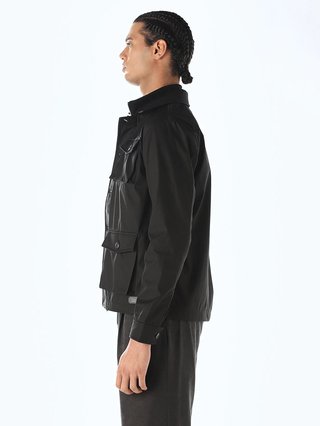 Multi-Pocket Buttoned Jacket - Image 3